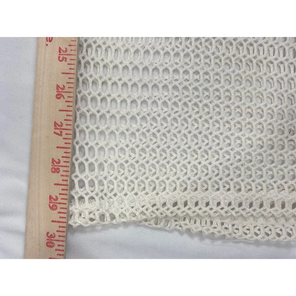 SHADE & SHORE Ivory Sheer Crochet Drawstring Cover-Up Flared Pants Size L